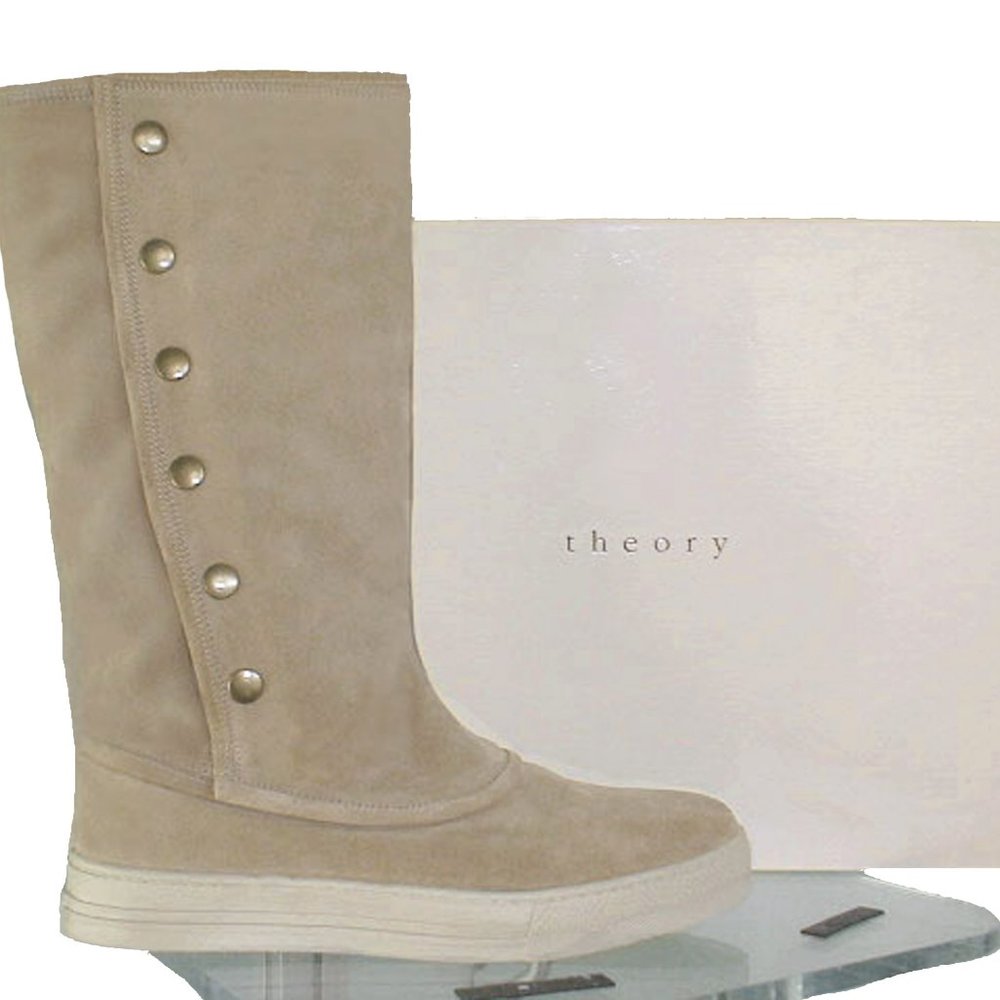 NEW Theory Shearling Boots!  8.5  Tan  Warm Shearling With Comfy Sneaker Bottom